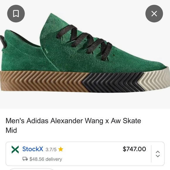 ALEXANDER WANG X AW SKATE 'GREEN'  in size 6 MENS size 8 WOMENS - Picture 4 of 16